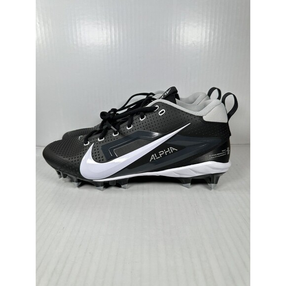 Size 11.5 Nike Alpha Menace 4 Varsity Football Cleats FN0027-001 2024 Black NEW
